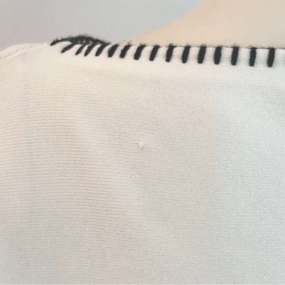 NWT Zara Contrast Embroidery Knit Top - Picture 16 of 16